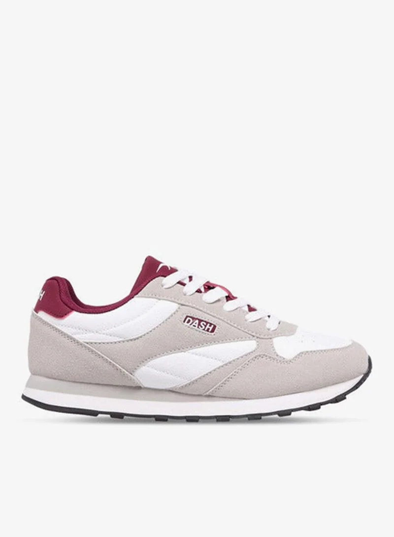 Dash Women Panelled Sneakers with Lace-Up Closure