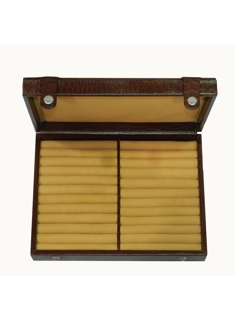 LAVERI LEATHER Laveri Ring Storage Display Box with Ring Holder Showcase for Store Display, Jewelry Show & Home ~ Jewelry Tray Organizer  - Image 3