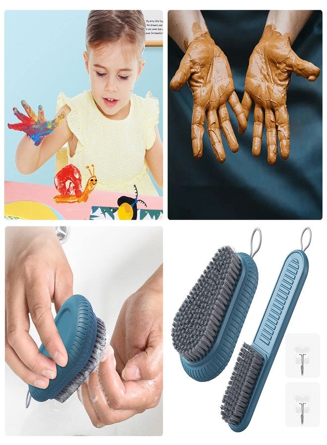 Emsiok 2PCS Heavy Duty Fingernail Brush for Men, Nail Brush for Cleaning Fingernails, Durable Stiff Bristles Fingernail Nail Hand Scrub Brush Toes Nail Brush Handle Grip Nail Brush for Gardener Mechanics - Image 4