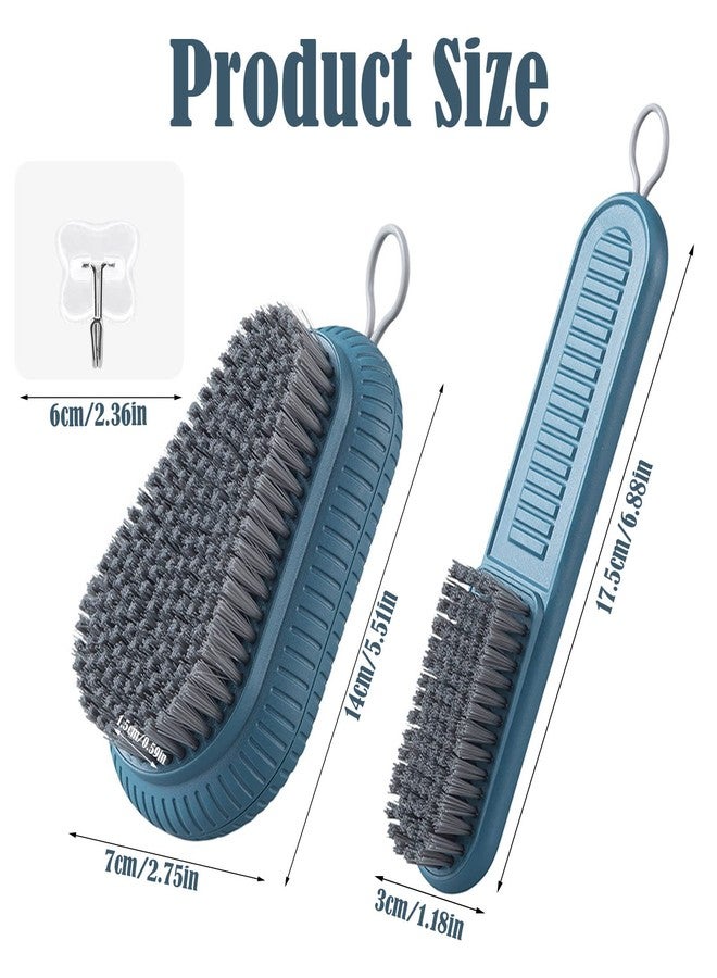 Emsiok 2PCS Heavy Duty Fingernail Brush for Men, Nail Brush for Cleaning Fingernails, Durable Stiff Bristles Fingernail Nail Hand Scrub Brush Toes Nail Brush Handle Grip Nail Brush for Gardener Mechanics - Image 2