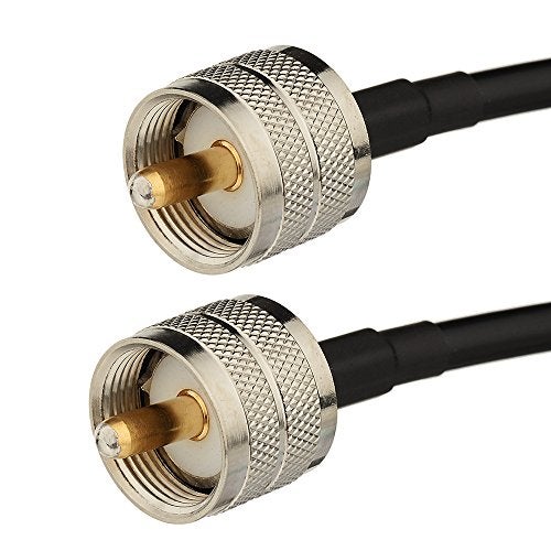 Superbat UHF Male PL-259 to UHF Male PL-259 Low Loss Digital Coax UHF Jumper Cable (3ft RG58) for HAM & CB Radio,Antenna Analyzer,Dummy Load,SWR Meter - Image 2