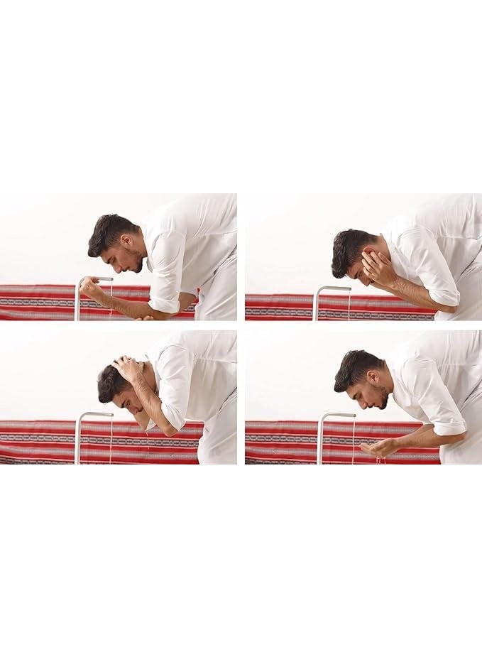 ريبنيو مغسلة أقدام أوتوماتيكية للوضوء، حوض صلاة داخلي مزود بدواسة، تصميم موفر للمياه، تركيب سريع، حوض غسيل محمول للاستخدام المنزلي والمسجد - Image 5