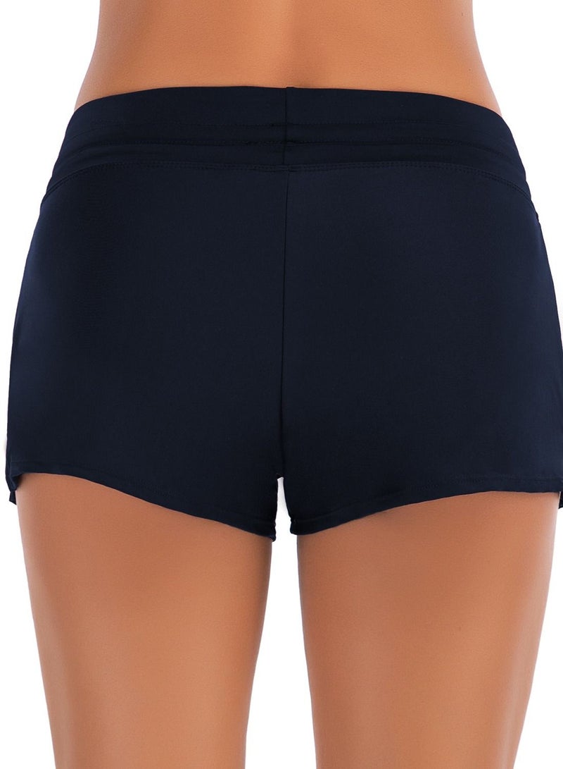 Loquat Swimming Trunks Flat Corner Swimming Trunks for Women Conservative Solid Color Fit Beach Swimming Suit  - Image 2