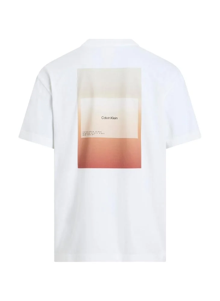 CALVIN KLEIN Overlay Print T-Shirt