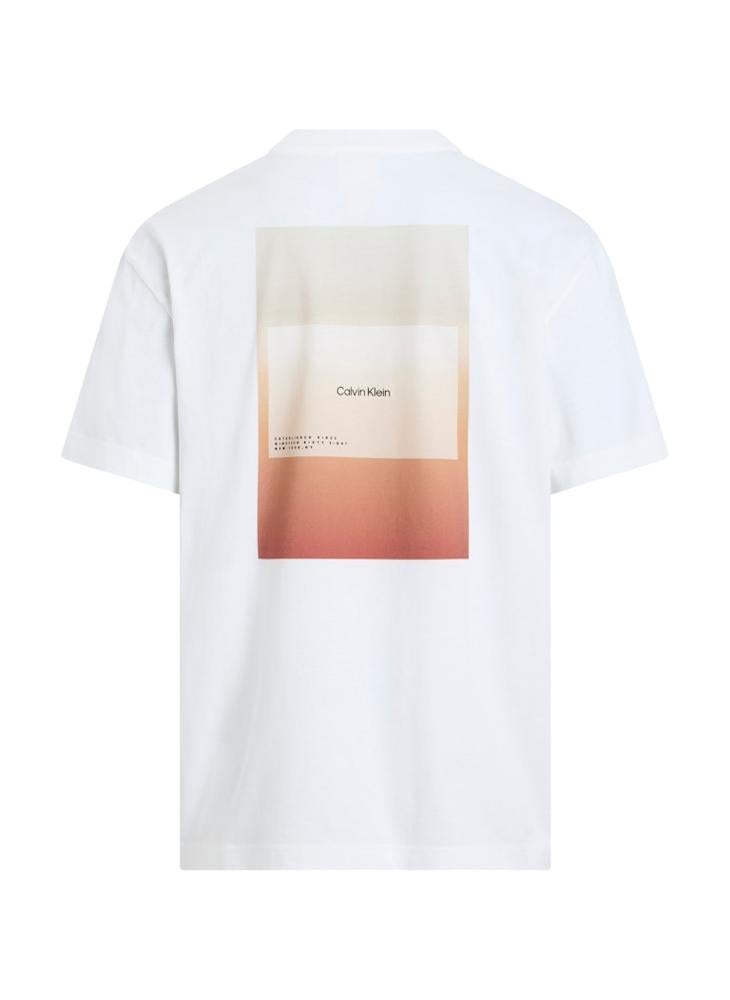CALVIN KLEIN - Overlay Print T-Shirt - Image 1