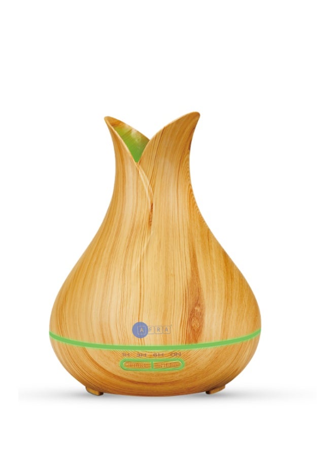 Aidplus Cool Mist Essential Oil Aroma Diffuser Wood - Ultrasonic Diffuser For Relaxation, Mood Enhancement & Fresh Air - Stylish Wooden Design (Af-701Ad) 