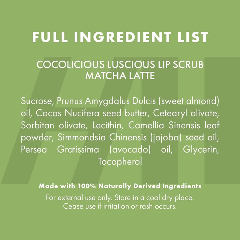 Handmade Heroes Matcha Latte Lip Scrub 1oz 100% Natural Vegan Skin Care Deep Conditioning Lip Scrub for Dry Lips with Jojoba Oil Avocado Oil - Natural Lightening Lip Exfoliator & Lip Plumper - Image 5