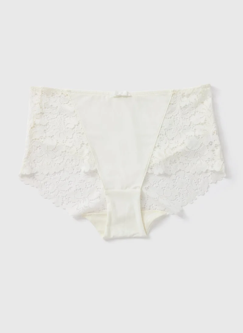 Matalan Cream Lace Midi Knickers