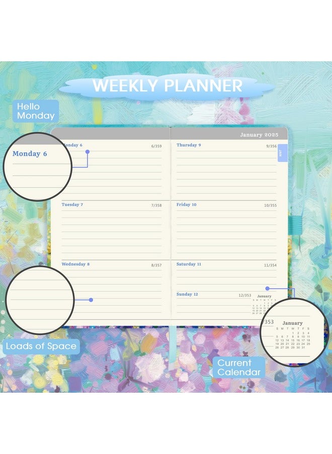 Artfan 2025 Pocket Calendar - 2025 Pocket Planner/Calendar, Jan.2025 - Dec.2025, 2025 Pocket Planner Weekly and Monthly, 3.93''×6.29''- Oil Painting  - Image 4