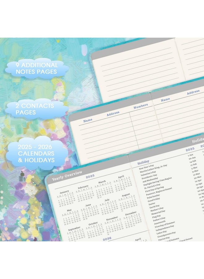 Artfan 2025 Pocket Calendar - 2025 Pocket Planner/Calendar, Jan.2025 - Dec.2025, 2025 Pocket Planner Weekly and Monthly, 3.93''×6.29''- Oil Painting  - Image 5