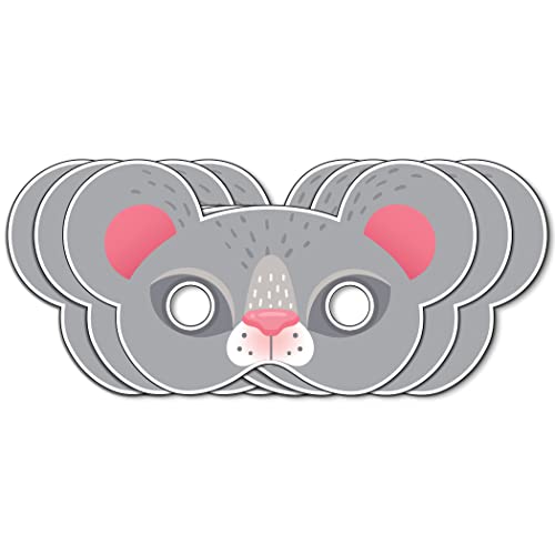Festiko® Squirrel Theme Eye Masks (6 Pcs), Squirrel Theme Party Supplies, Return Gifts for Kids, Squirrel Theme Party Items, Eye Masks for Kids,Squirrel Eye Masks - Image 1