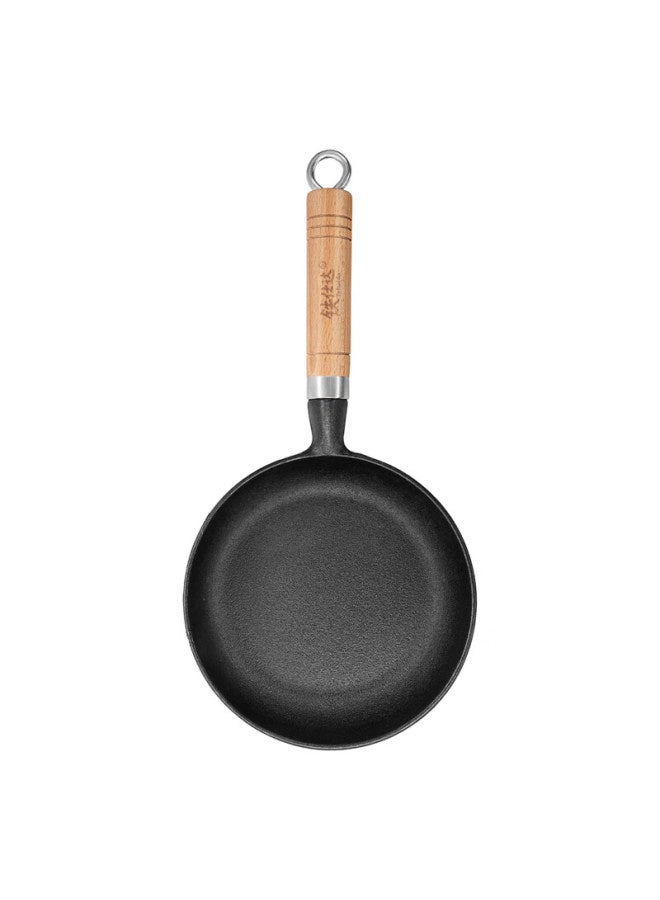 Telssida Cast Iron Mini Skillet Pan Flat Bottom Pan Fried Egg Pan Home Steak Pan Complementary Food Pan Non-stick Coating Cast Iron Pan Mini Breakfast Pan - Image 1
