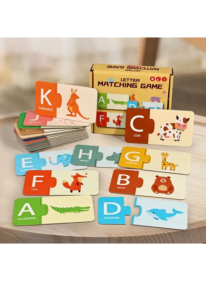 Alphabet Matching Game Educational Animal Flashcards For Early Childhood Development - Image 4