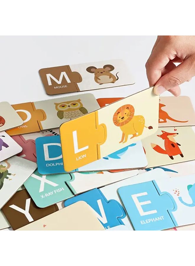 Alphabet Matching Game Educational Animal Flashcards For Early Childhood Development - Image 3