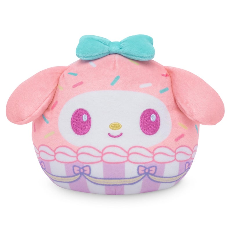 TeeTurtle My Melody Reversible 4 Cupcake Scented Plushie Cute Kawaii Sanrio Hello Kitty and Friends Soft Stuffed Animal Smells Like Cake - Image 2