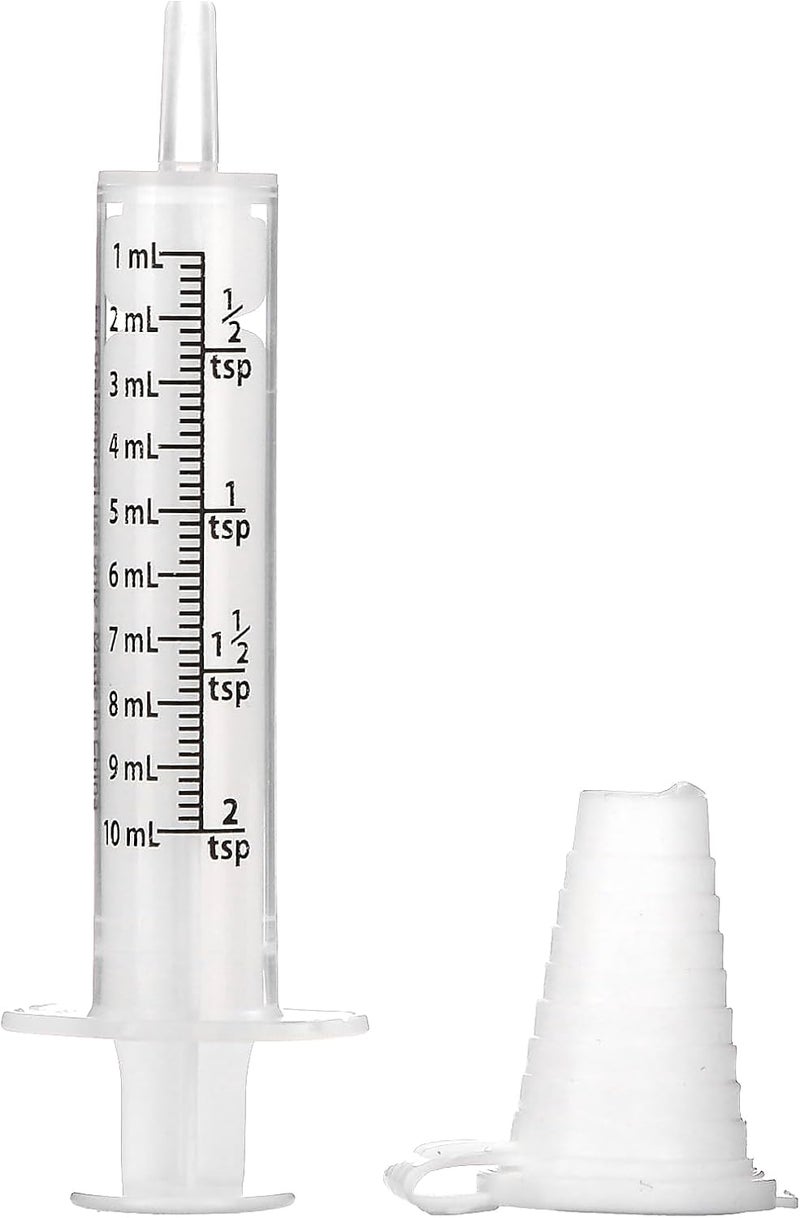 Polished safe edge Ezy Dose Oral Syringe with Dosage Korc 10 ml, 1 ea (Pack of 5) Temp & permanent project compatible