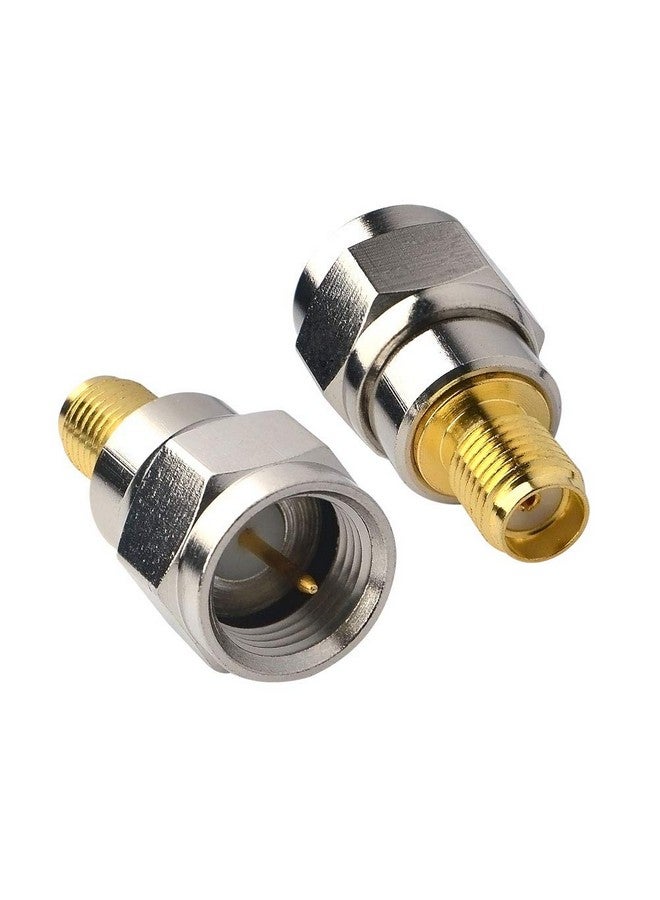 onelinkmore F Type Male To Sma Female Coax Connectors Sma Connector Rf Antenna Adapter Test Aerial Converter For Fmamdab Digital Radio Kenwood Pioneer Panasonic Pack Of 2  - Image 4