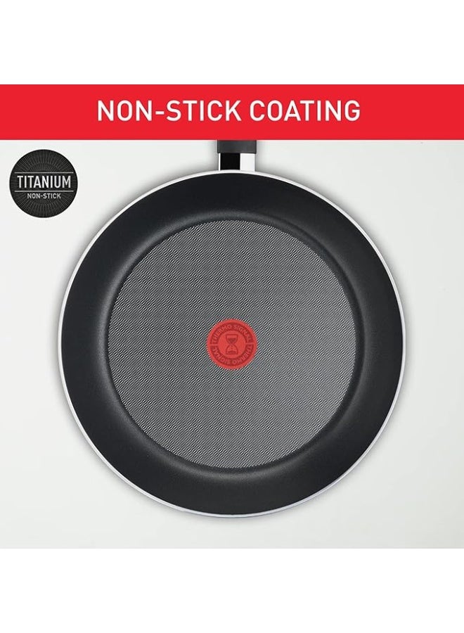 T-Fal Simply Cook, Set 12 pcs, Resistant non stick coating, Heat indicator, Diffusion base, Blue, B950SC84 - Image 4