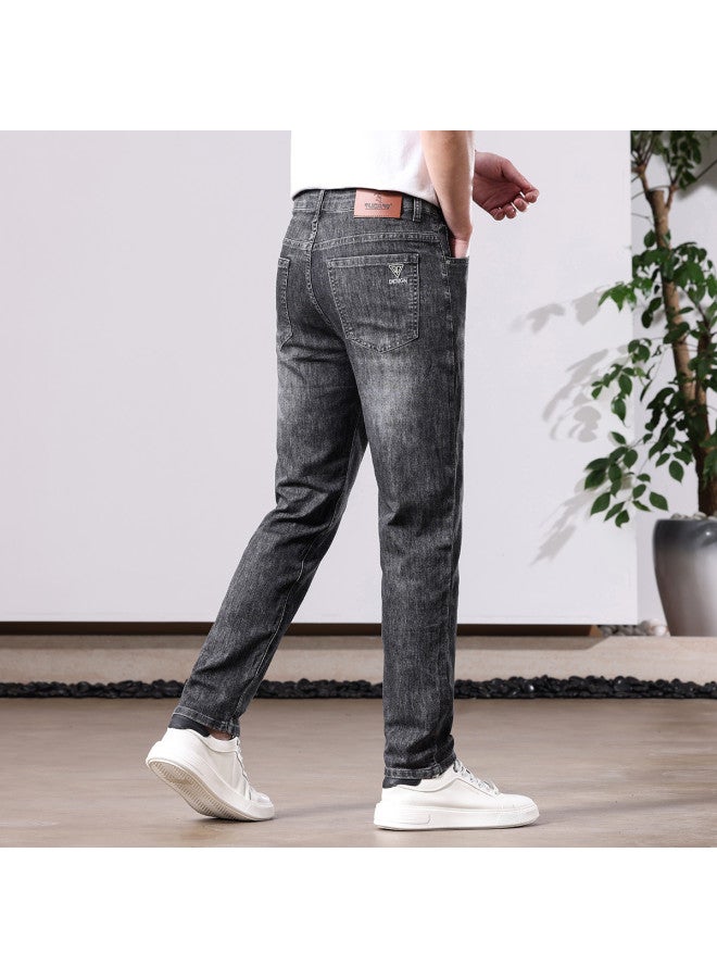Tucano vintage Versatile Pleated Jeans For Men - Soft Skin-friendly Straight Leg Pants - Image 5