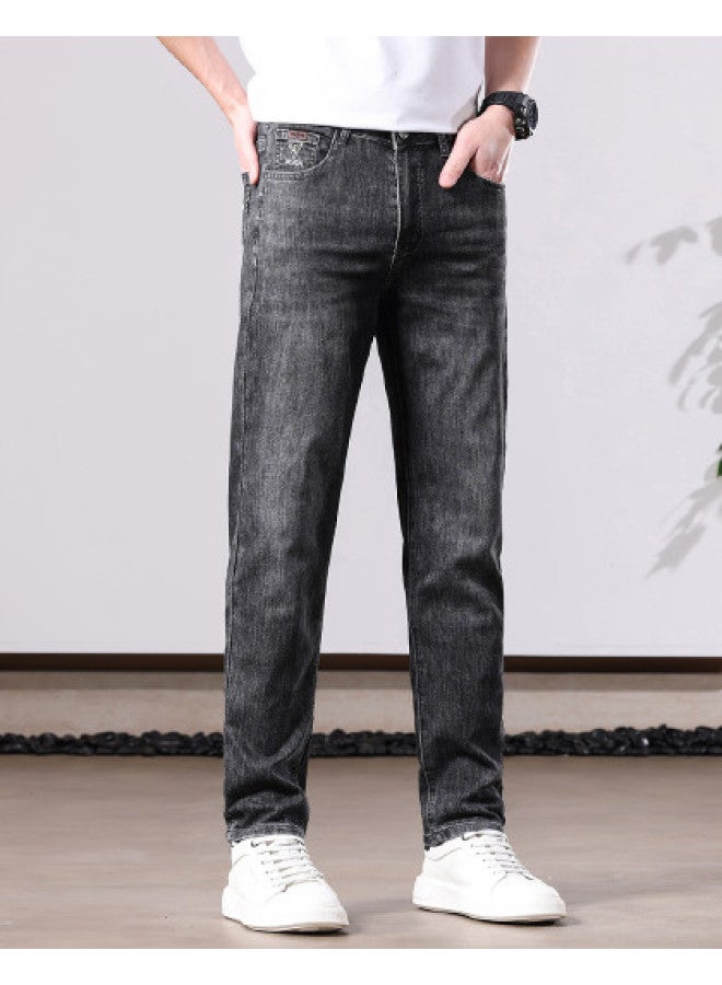 Tucano vintage Versatile Pleated Jeans For Men - Soft Skin-friendly Straight Leg Pants - Image 1