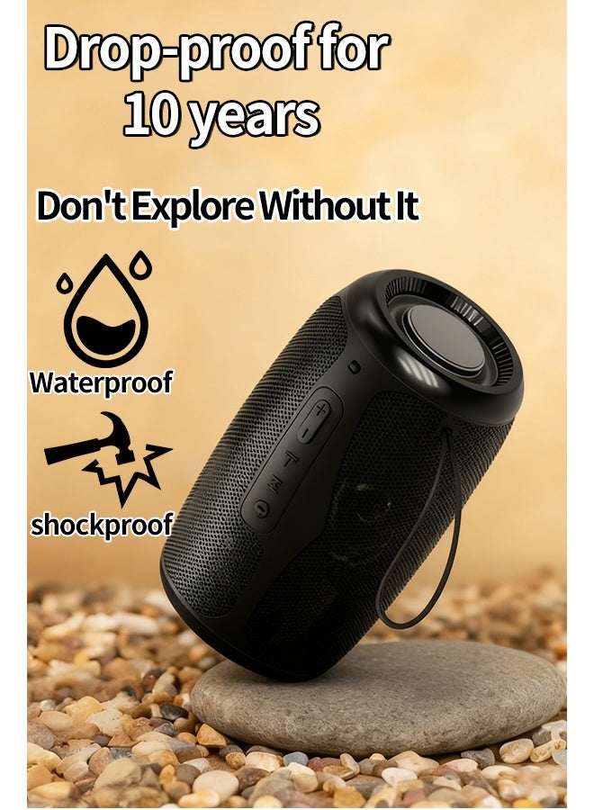 Portable Outdoor Bluetooth Speaker: Rugged, IPX7 Waterproof, and Camping Essential - Image 1