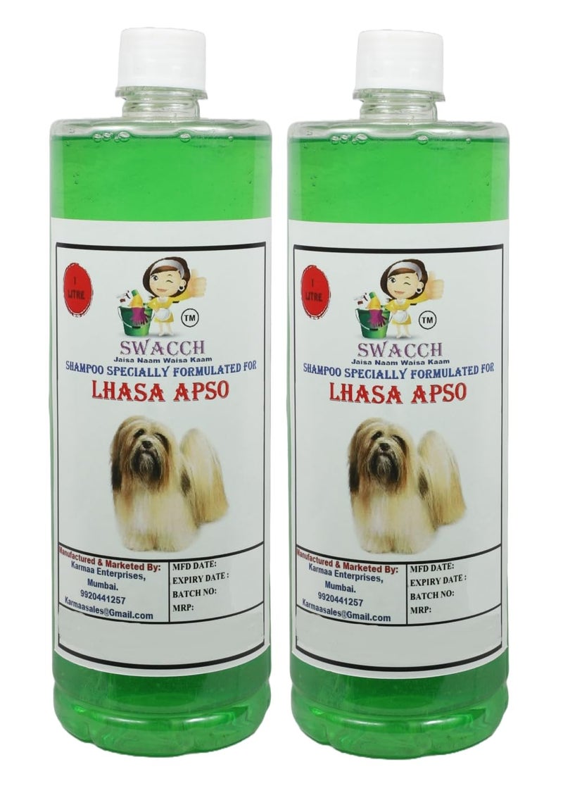 swacch Lhasa Apso Dog Shampoo + Paw Shape I Rubber Dog Toy for Training and Interactive I Durable & Safe I Combo Pack I 2 Litre Neem Alovera - Image 2