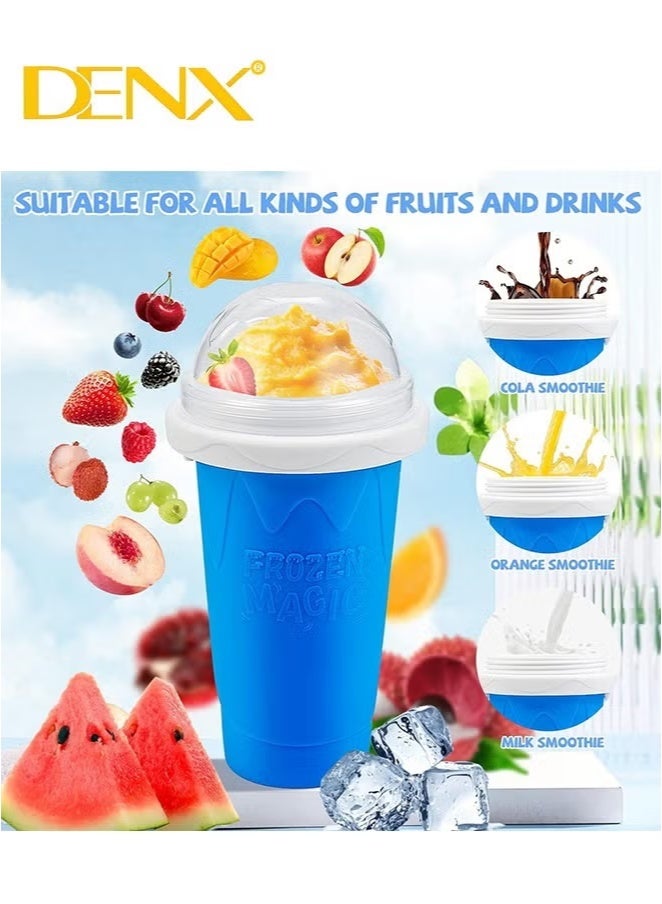 Denx Portable Silica Gel Squeeze Cup Magic Drink for Making Milkshakes, Ice Cream, and Smoothies - Image 3