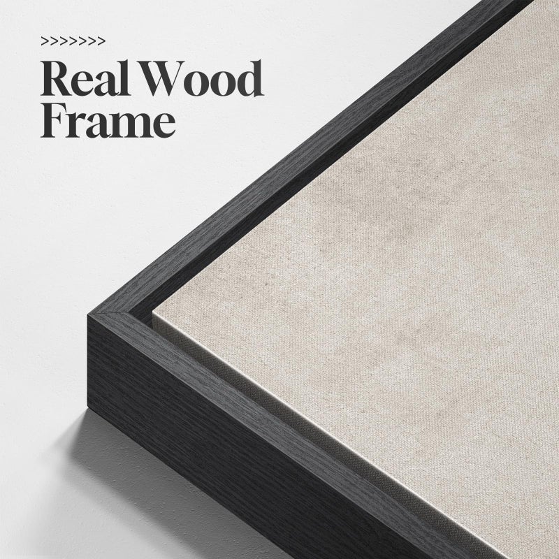 Cuspin Large Framed Neutral Abstract Wall Art for Living Room, Set of 2 Black and Beige Modern Canvas Prints Paintings Artwork for Walls, Minimalist Block Lines Pictures for Hallway Office Wall Decor 24x36 In - Image 5