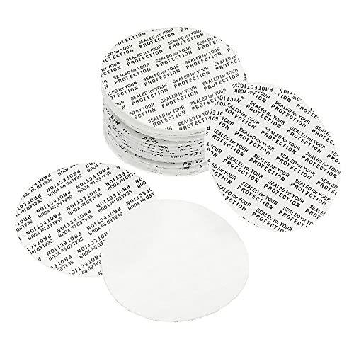 PATIKIL 50mm/1.97" Foam Lid Liner, 100 Pack PS Foam Resistant Tamper Pressure Sensitive Seal for Bottle Cap Liners Seals - Image 1
