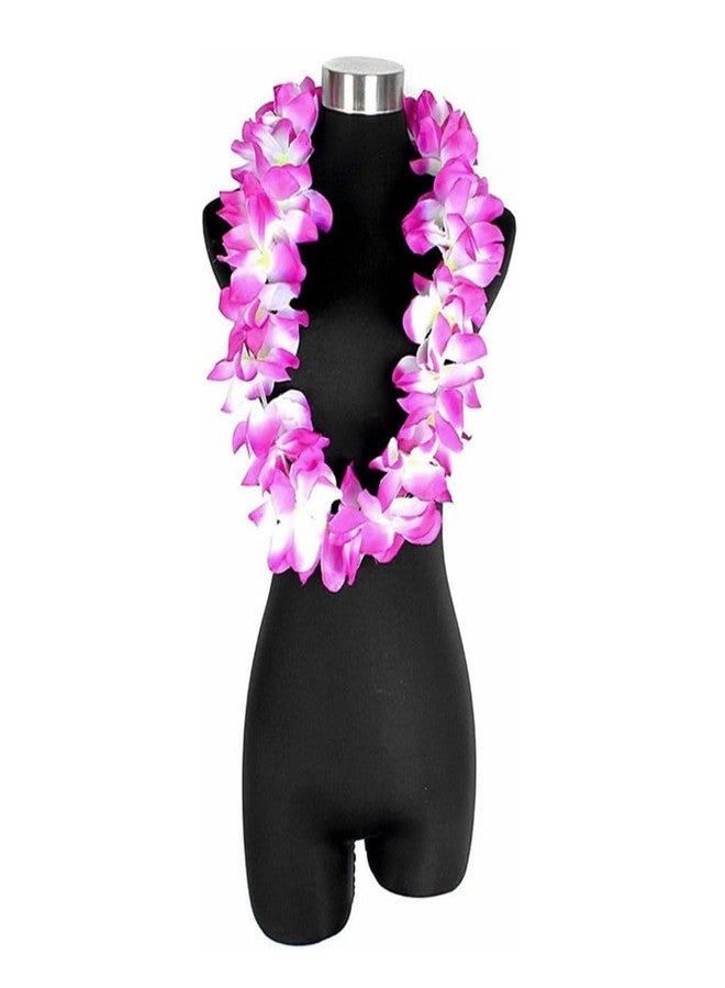 Kinteshun Hawaiian Leis set,Thickened Artificial Flower Luau Necklace Bracelet Headband Garland Lei Set for Tropical Beach Theme or Halloween Holiday Party Decoration Costume Supplies (purple) - Image 3