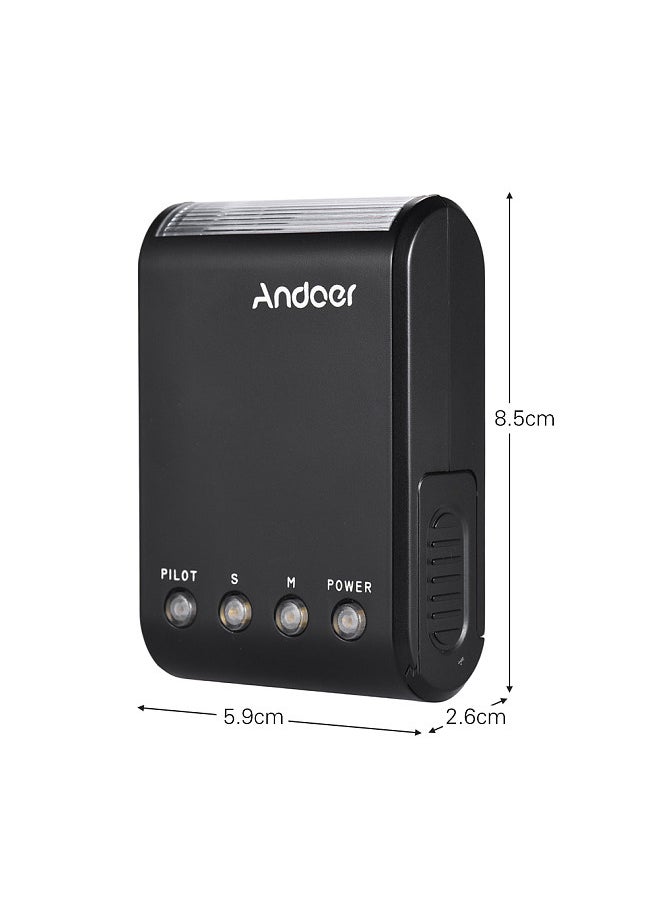 ANDOER - WS-25 Professional Portable Mini Digital Slave Flash Speedlite On-Camera Flash with Universal Hot Shoe GN18 for Canon Nikon Pentax Sony a7 nex6 HX50 A99 Camera - Image 1
