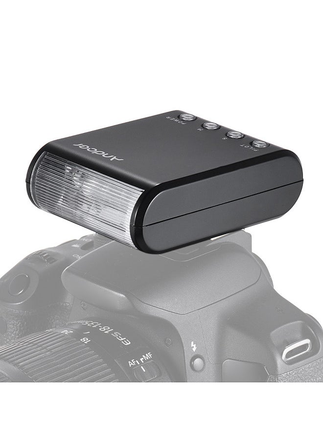 ANDOER - WS-25 Professional Portable Mini Digital Slave Flash Speedlite On-Camera Flash with Universal Hot Shoe GN18 for Canon Nikon Pentax Sony a7 nex6 HX50 A99 Camera - Image 1