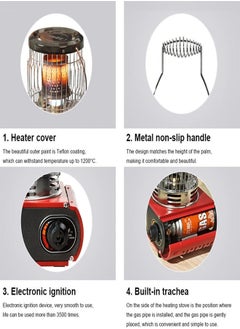 Cady One Outdoor Heater 2000W and Multi Function Stove for Camping Fishing Winter Hiking  - Image 5