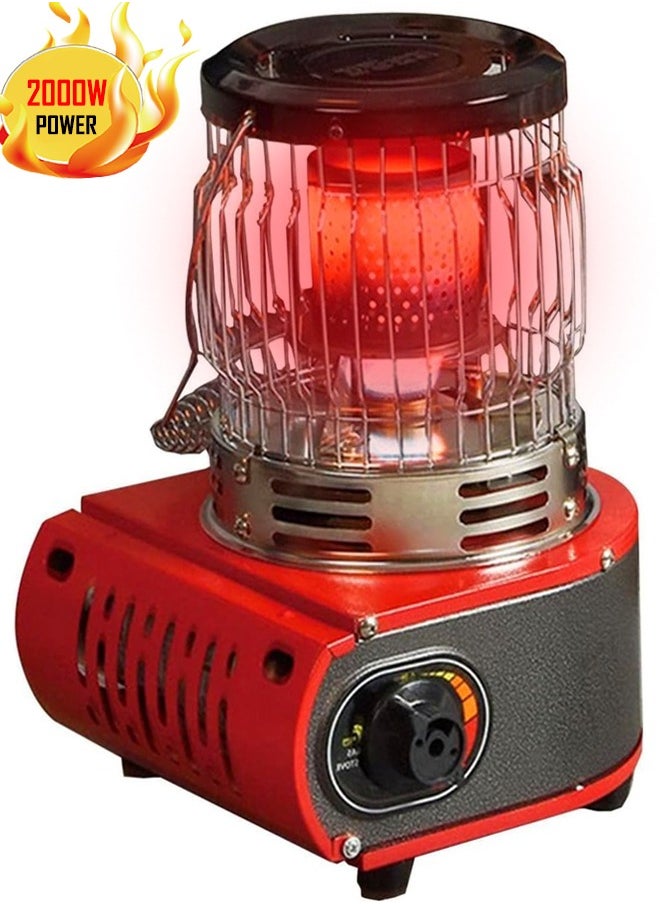 Cady One Outdoor Heater 2000W and Multi Function Stove for Camping Fishing Winter Hiking 