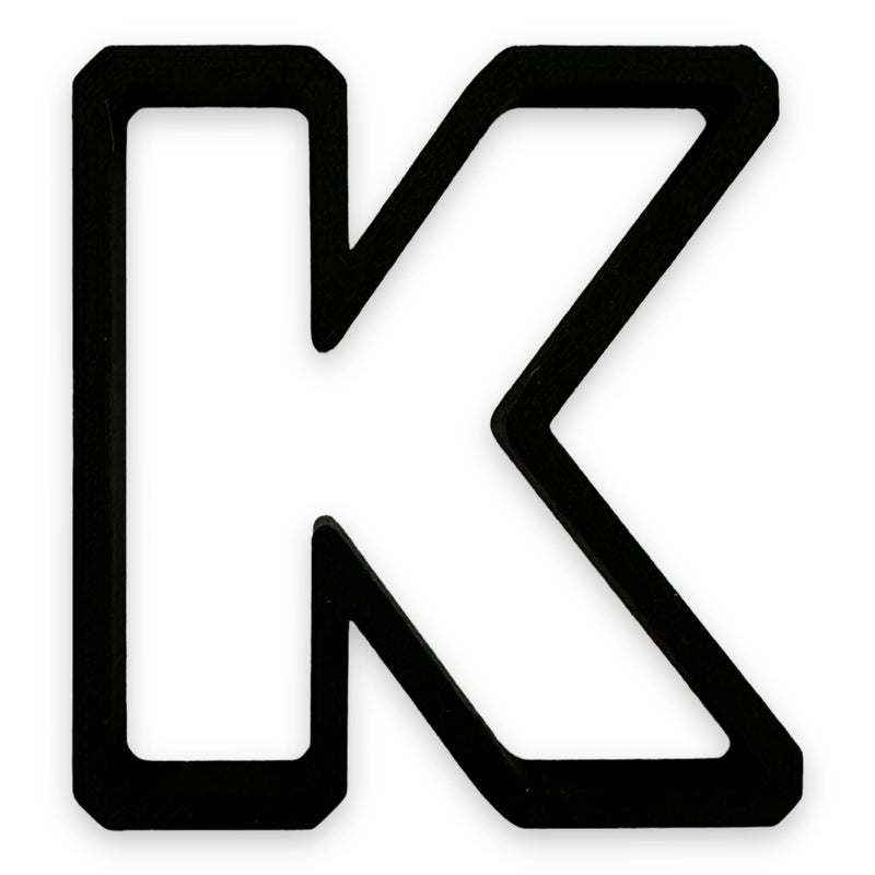 Bundle of Fun K Capital Block Letter Cookie Cutter with Easy to Push Design (3.5 inch) - Image 2