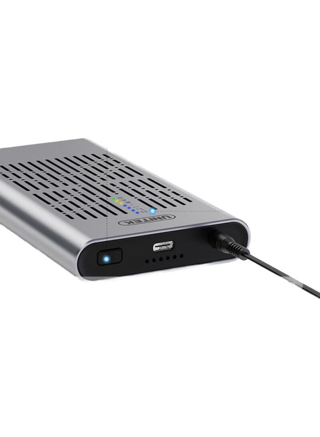 Superior M.2 Nvme Dual-Disk Solid State Drive External Enclosure Usb 3.2 Gen2 Interface Laptop Ssd Portable Hard Drive Storage Box Aluminum Alloy S206A - Image 1