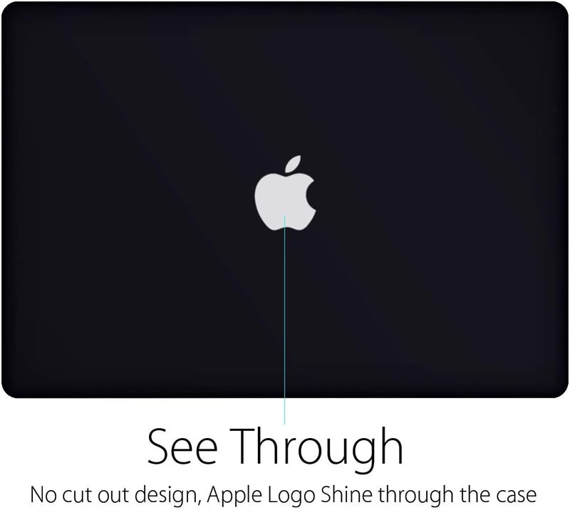 UESWILL Smooth Matte Hard Shell Case Cover Compatible with MacBook Air 11 inch (Model A1370 / A1465) + Microfibre Cleaning Cloth, Black - Image 3