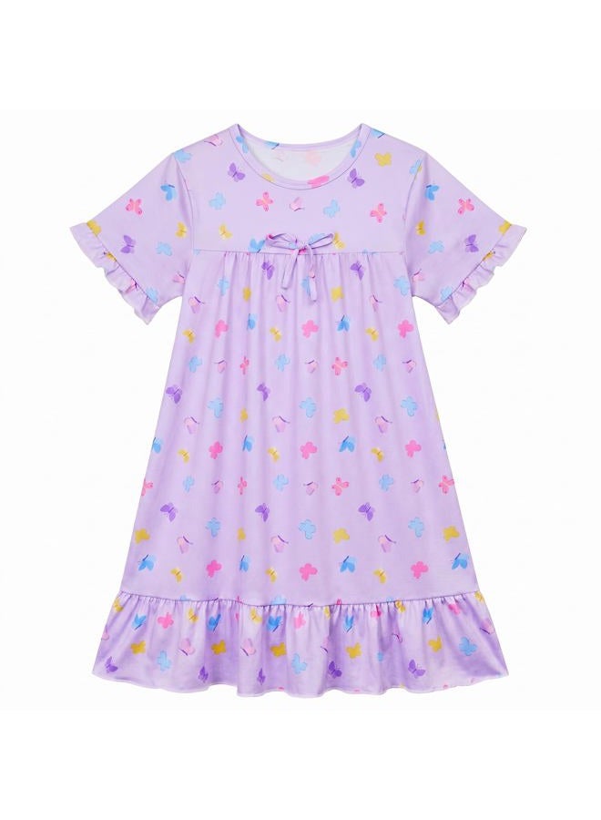 ICOSY Girls Nightgowns Toddler Girls Princess Nightgown Clothes for Girls Casual Pajamas Dress - Image 1