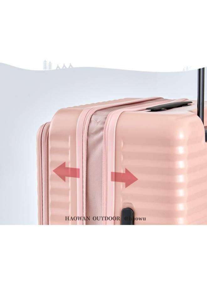 حقيبة سفر متينة قابلة للتوسيع مقاس 24 بوصة مع عجلات دوارة وقفل إدارة أمن النقل - Image 3