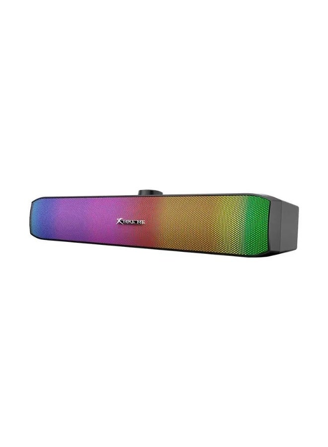 اكس تريك مي Xtrikeme SK605 Stereo Soundbar Rgb Gaming Speakers 6W