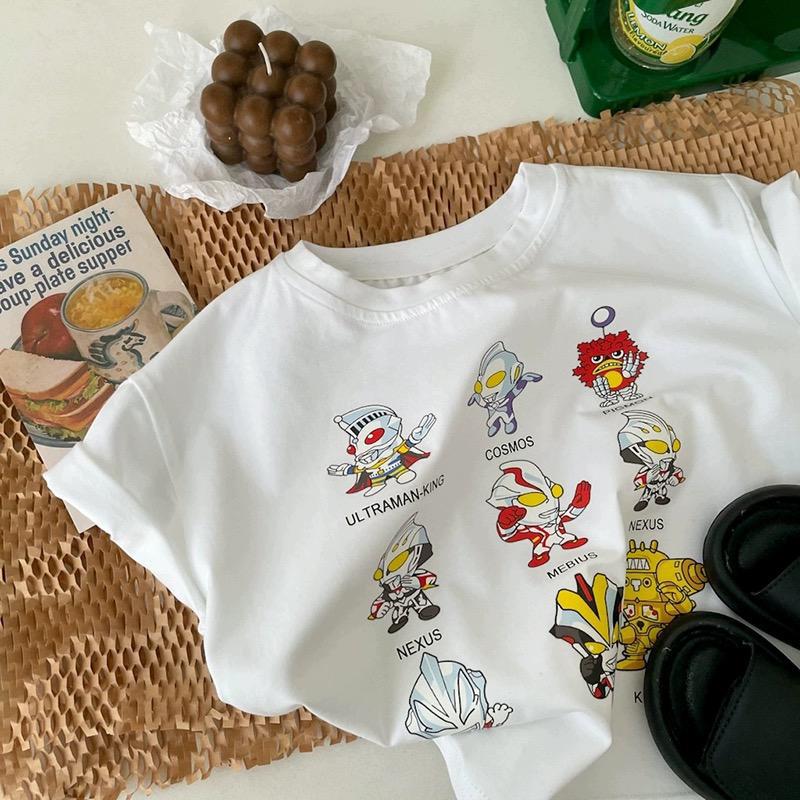 Summer Cotton Children'S Short-Sleeved T-Shirt Boys And Girls Cartoon Western Style Baby Half-Sleeved Children'S Printed Fashion Top Cotton T - Image 3