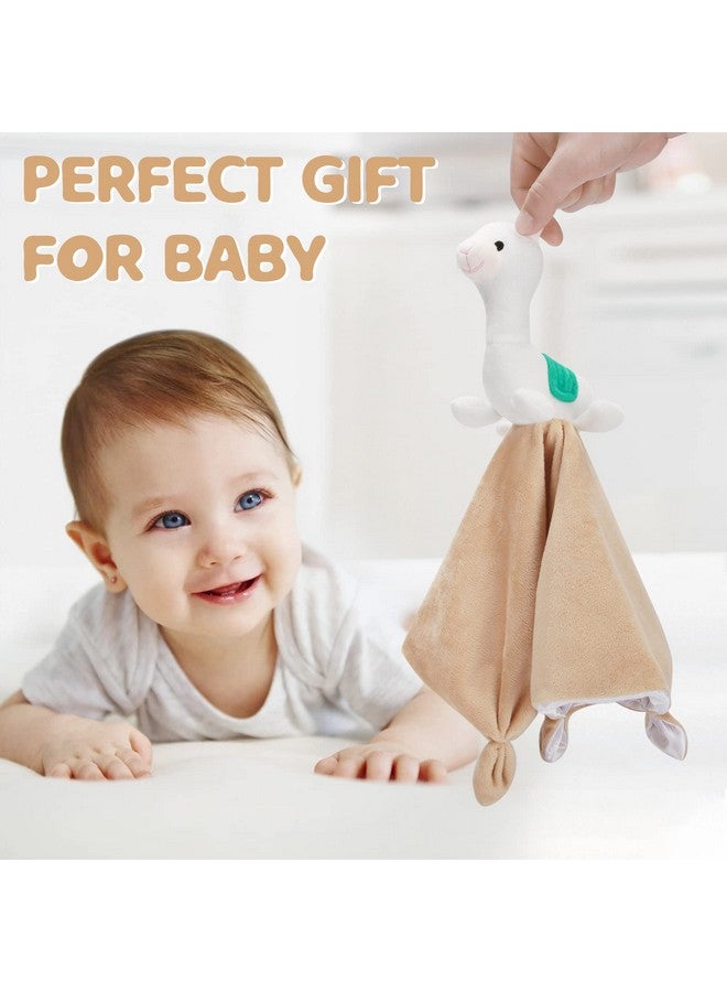 برو غوليم بطانية أمان من اللاما ناعمة ومحببة للأطفال من الأولاد والبنات، بطانية أطفال حديثي الولادة، بطانية أطفال محشوة على شكل حيوان لاما، هدايا للأطفال مقاس 14 بوصة - Image 3