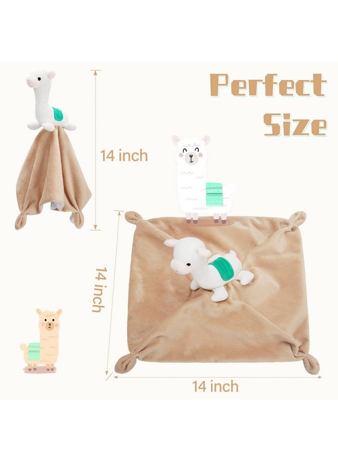 برو غوليم بطانية أمان من اللاما ناعمة ومحببة للأطفال من الأولاد والبنات، بطانية أطفال حديثي الولادة، بطانية أطفال محشوة على شكل حيوان لاما، هدايا للأطفال مقاس 14 بوصة - Image 5