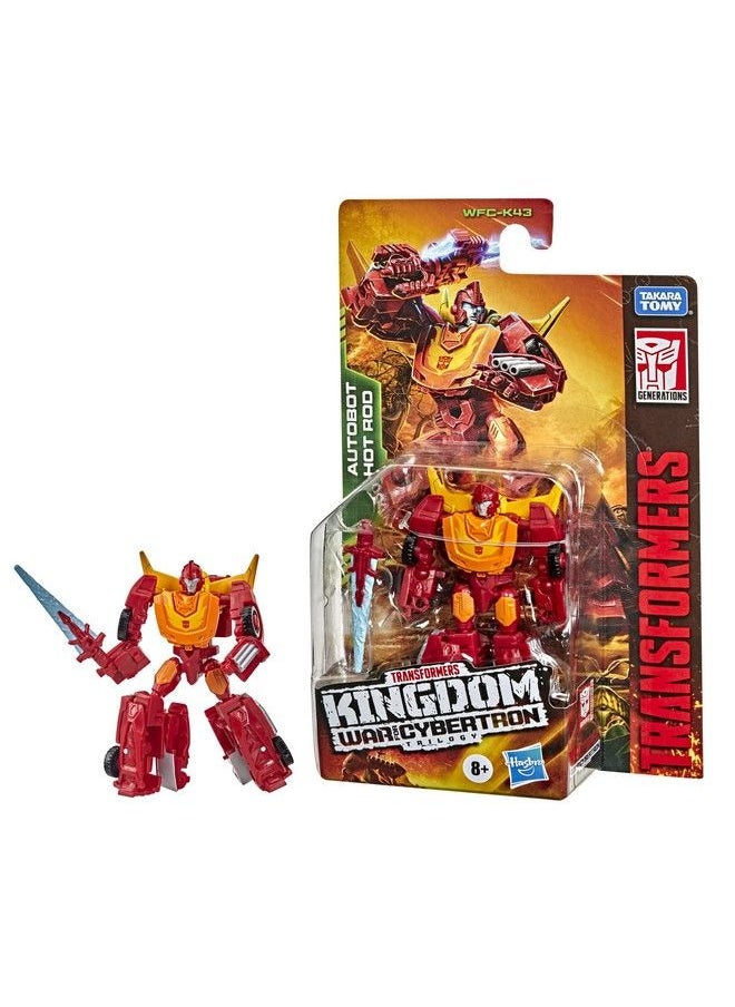 TRANSFORMERS - Toys Generations War For Cybertron: Kingdom Core Class Wfck43 Autobot Hot Rod Action Figure Kids Ages 8 And Up 3.5Inch - Image 1