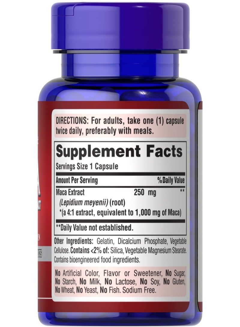 Puritan's Pride MACA 1000 mg Exotic Herb For Men 60 Capsules - Image 3