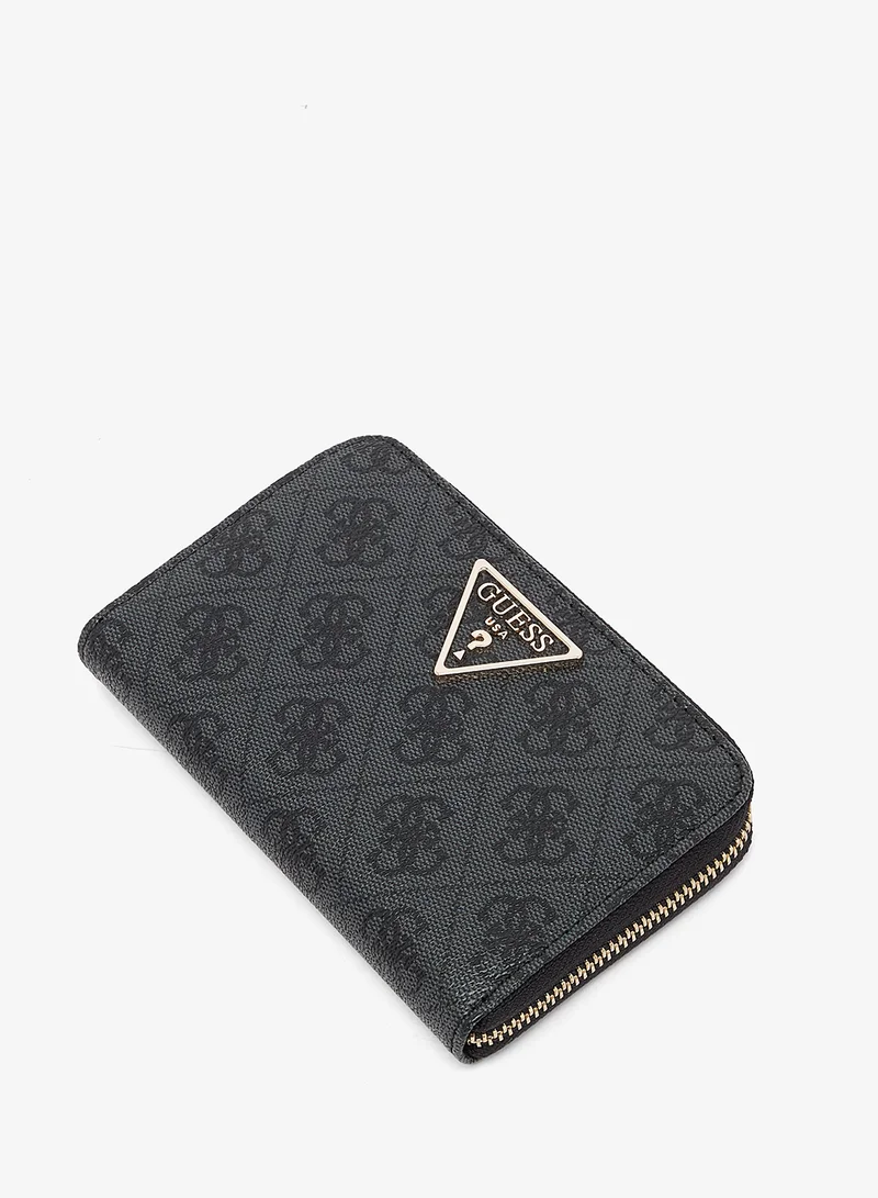 GUESS Laurel Logo Detail Zip Around Wallets