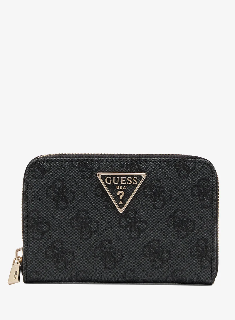 GUESS Laurel Logo Detail Zip Around Wallets