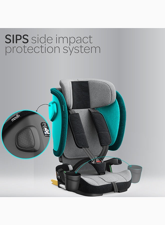 مون فولدا ماكس مقعد سيارة قابل للطي ECE R129 i-Size مع ISOFIX وحزام علوي - Image 3