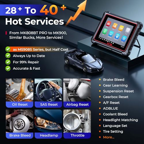 Autel Scanner MaxiCOM MK900, 2025 MK900 2.0 Bidirectional Diagnostic Tool as MK900BT, Pro Ver. of MX900 MK808S MK808BT MX808S MK808Z, 40+ Resets, 3000+ Active Tests, All Sys, CAN-FD&DOIP, OS 11, FCA - Image 3