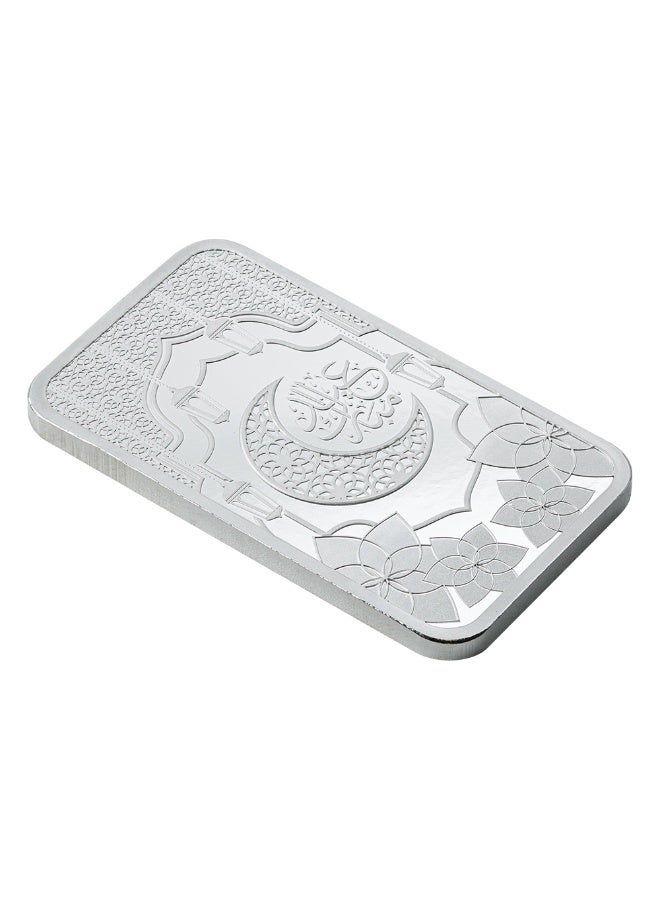PAMP Eid Mubarak 1oz 999.0 Silver Legal Tender Bar - Image 5